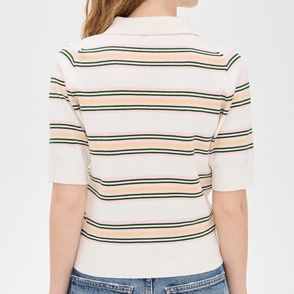 NEW Reformation Campbell Polo Sweater  - size large - Picture 4 of 8